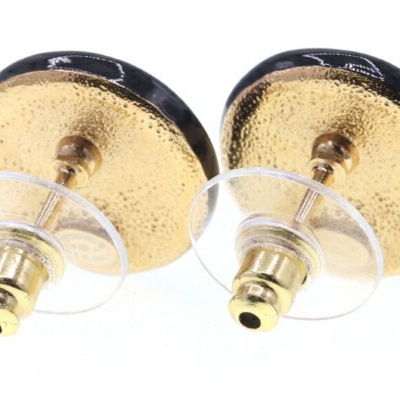 CHANEL Black Logo Earrings - Picture 3 of 6